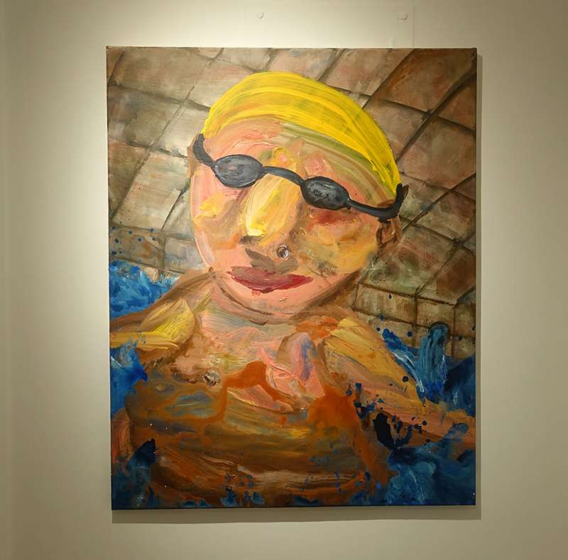 《泳池尿尿》,2017。(圖/非池中藝術網攝) 《泳池尿尿》,2017。(圖/非池中藝術網攝)