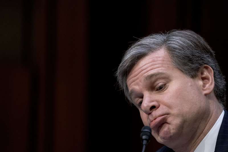 FBI局長瑞伊(Christopher A. Wray)(AP) FBI局長瑞伊(Christopher A. Wray)(AP)