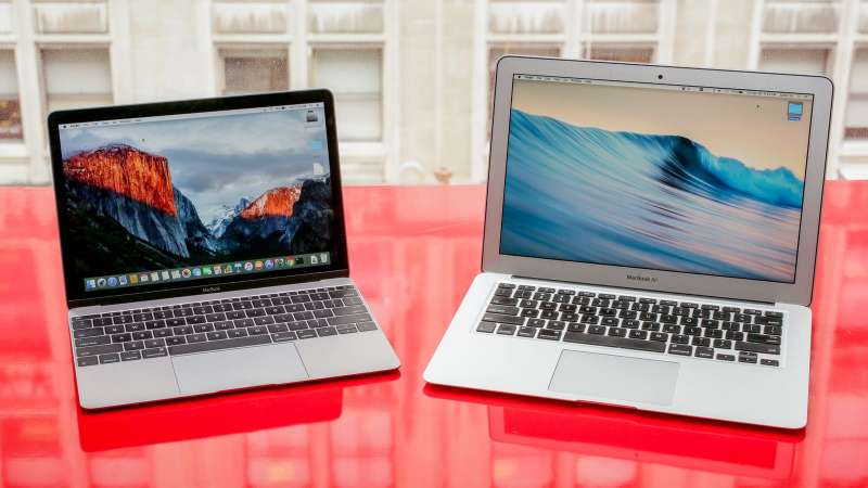 MacBook 與 MacBook Air。(圖/取自CNET,愛范兒提供) MacBook 與 MacBook Air。(圖/取自CNET,愛范兒提供)