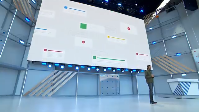 Google I/O 2018與會上,人工智慧(AI)成重點技術,各項Google應用都被AI驅動著前進,包含新手機系統Android P。(圖/取自YouTube) Google I/O 2018與會上,人工智慧(AI)成重點技術,各項Google應用都被AI驅動著前進,包含新手機系統Android P。(圖/取自YouTube)