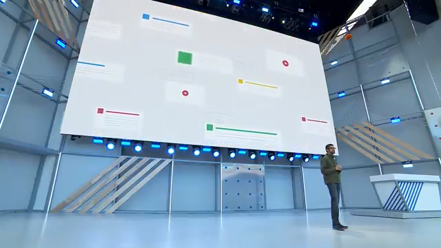 Google I/O 2018與會上，人工智慧（AI）成重點技術，各項Google應用都被AI驅動著前進，包含新手機系統Android P。（圖／取自YouTube）