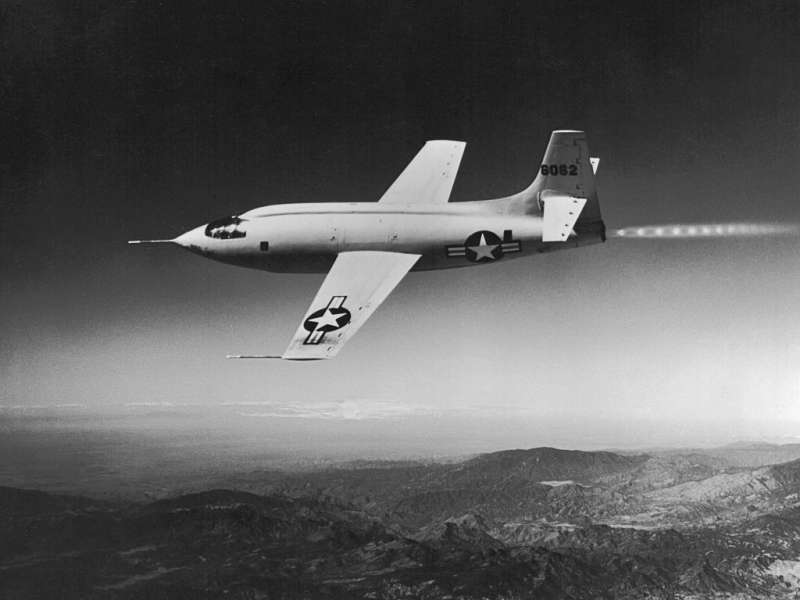 X-1 試驗機。(圖/Wikimedia) X-1 試驗機。(圖/Wikimedia)