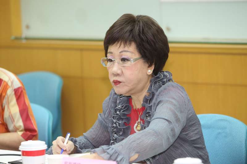 前副總統呂秀蓮,20180806-出席前副總統呂秀蓮舉行「1124過後:台灣新政局素描」記者會。(陳明仁攝) 前副總統呂秀蓮,20180806-出席前副總統呂秀蓮舉行「1124過後:台灣新政局素描」記者會。(陳明仁攝)