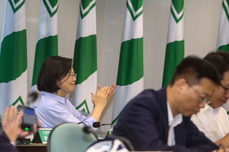 總統、民進黨主席蔡英文,出席20180808-民進黨中常會。(陳明仁攝) 總統、民進黨主席蔡英文,出席20180808-民進黨中常會。(陳明仁攝)