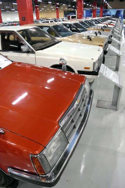 現場陳列450輛以上日產往年的車輛=攝於8月8日(潮日本提供) 現場陳列450輛以上日產往年的車輛=攝於8月8日(潮日本提供)