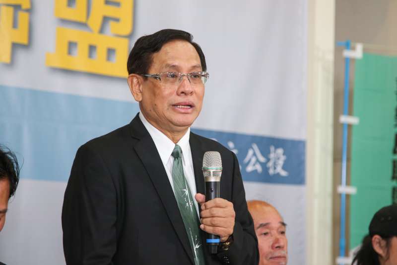 喜樂島聯盟總召集人、民視董事長郭倍宏,出席20180831-喜樂島聯盟「1020全民公投反併吞」記者會。(陳明仁攝) 喜樂島聯盟總召集人、民視董事長郭倍宏,出席20180831-喜樂島聯盟「1020全民公投反併吞」記者會。(陳明仁攝)