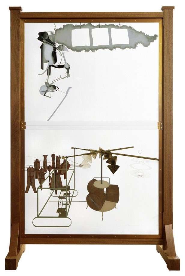 杜象的《The Bride Stripped Bare by her Bachelors, Even》,1915 – 1923年。 杜象的《The Bride Stripped Bare by her Bachelors, Even》,1915 – 1923年。