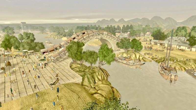 清明上河圖VR(圖/文化+提供) 清明上河圖VR(圖/文化+提供)