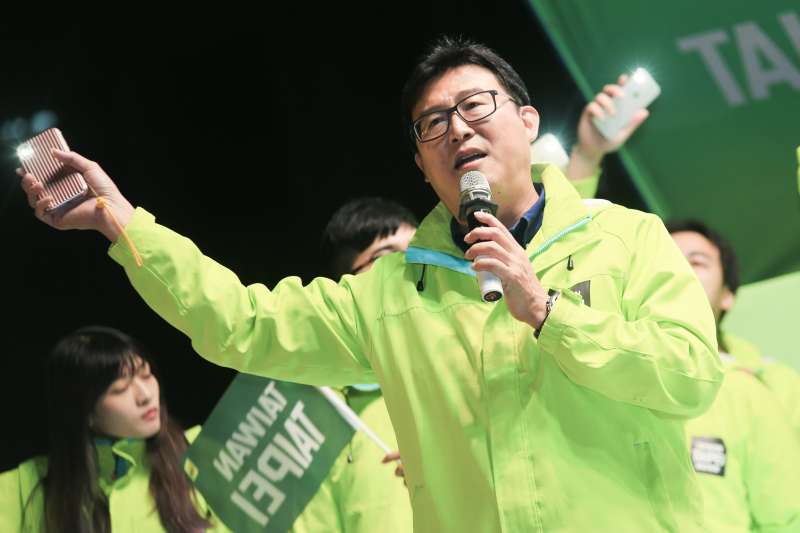 20181130-民進黨台北市長候選人姚文智表示，因選前已承諾不接受任何政治職務，未來準備拍鄭南榕的電影。（簡必丞攝）