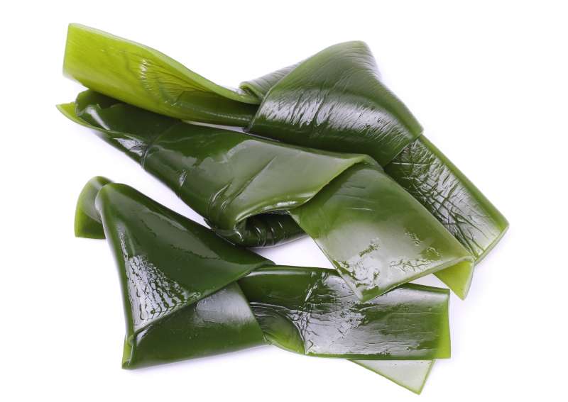 富含膠質的海帶,表面光滑不易夾取。(圖/foodNEXT) 富含膠質的海帶,表面光滑不易夾取。(圖/foodNEXT)