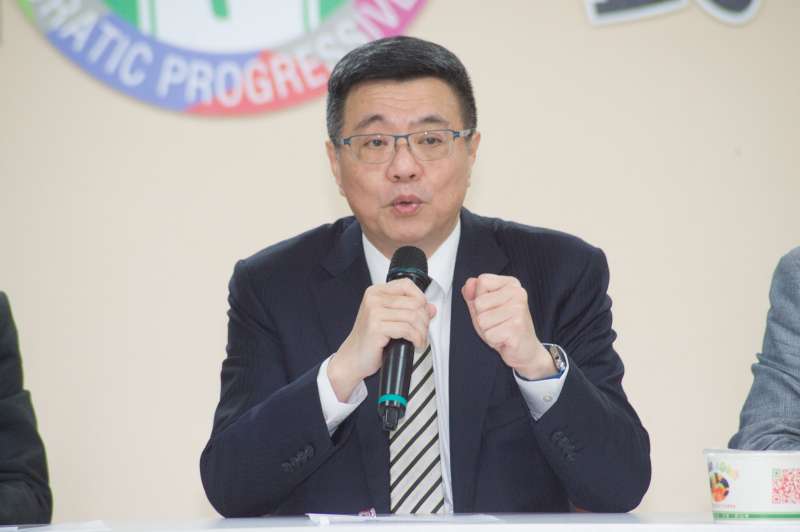 20181224-民進黨黨主席補選候選人卓榮泰拜會台北市議會民進黨團。(甘岱民攝) 20181224-民進黨黨主席補選候選人卓榮泰拜會台北市議會民進黨團。(甘岱民攝)