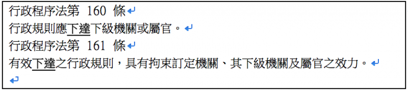 20190107-《行政程序法》第160條。(作者整理提供) 20190107-《行政程序法》第160條。(作者整理提供)