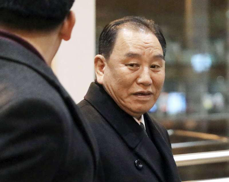 2019年1月,北韓(朝鮮)最高領導人金正恩特使、朝鮮勞動黨中央委員會副委員長金英哲訪問美國(AP) 2019年1月,北韓(朝鮮)最高領導人金正恩特使、朝鮮勞動黨中央委員會副委員長金英哲訪問美國(AP)