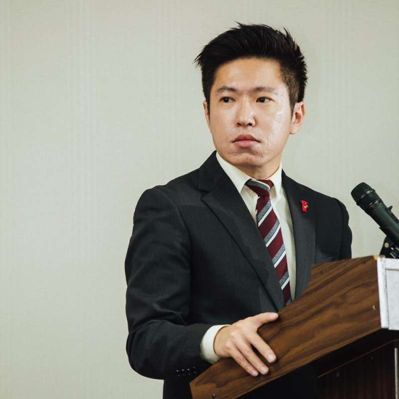 2017年11月23日_總統府新科發言人張惇涵。(取自張惇涵臉書) 2017年11月23日_總統府新科發言人張惇涵。(取自張惇涵臉書)