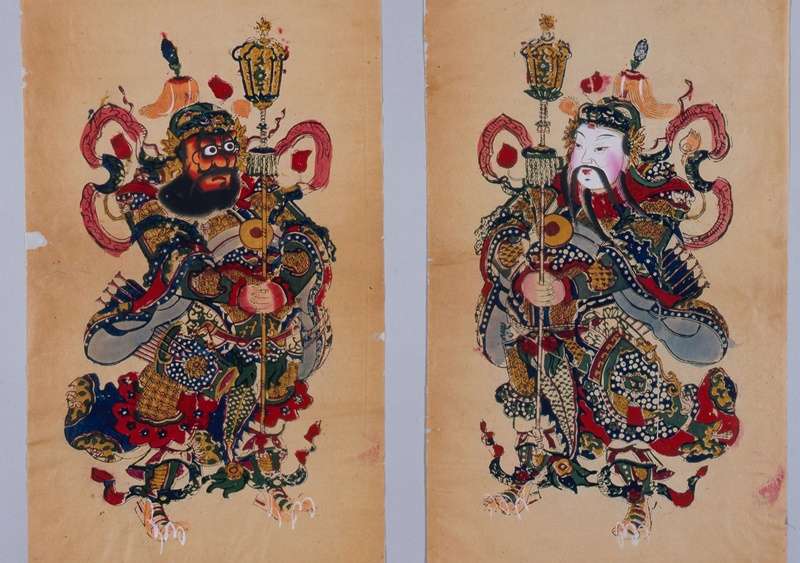44古中國木版設色年畫《神荼鬱壘》,現藏日本早稻田大學圖書館(圖/時報出版) 44古中國木版設色年畫《神荼鬱壘》,現藏日本早稻田大學圖書館(圖/時報出版)