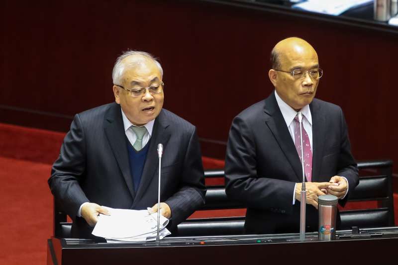 20190226-主計長朱澤民(左)、行政院長蘇貞昌26日於立院備詢。(顏麟宇攝) 20190226-主計長朱澤民(左)、行政院長蘇貞昌26日於立院備詢。(顏麟宇攝)
