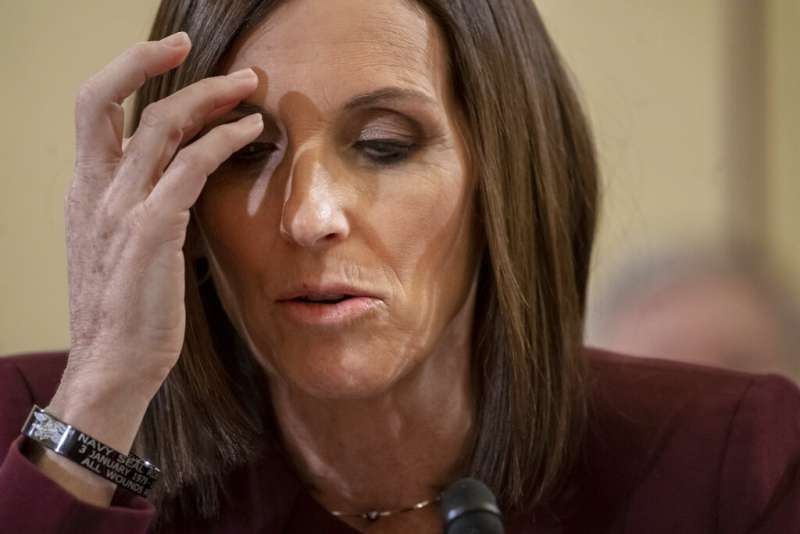 美國亞利桑那州共和黨籍參議員麥克莎莉。(AP) 美國亞利桑那州共和黨籍參議員麥克莎莉。(AP)