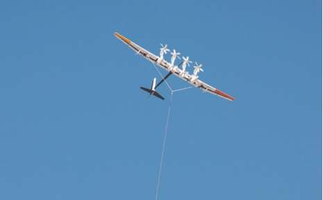 Makani Power的風箏發電系統。(圖/作者提供) Makani Power的風箏發電系統。(圖/作者提供)