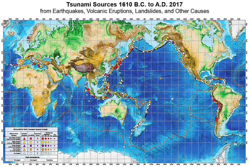20190408-自西元前1610年至西元後2017年的海嘯來源。（作者提供）