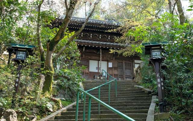 綠意環繞的長樂寺正殿。(圖/潮日本提供) 綠意環繞的長樂寺正殿。(圖/潮日本提供)