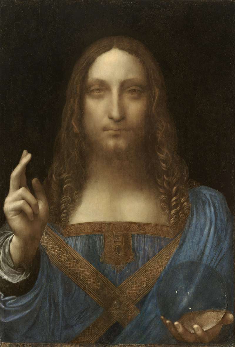 達文西的油畫《救世主》(Salvator Mundi)(Wikipedia / Public Domain) 達文西的油畫《救世主》(Salvator Mundi)(Wikipedia / Public Domain)