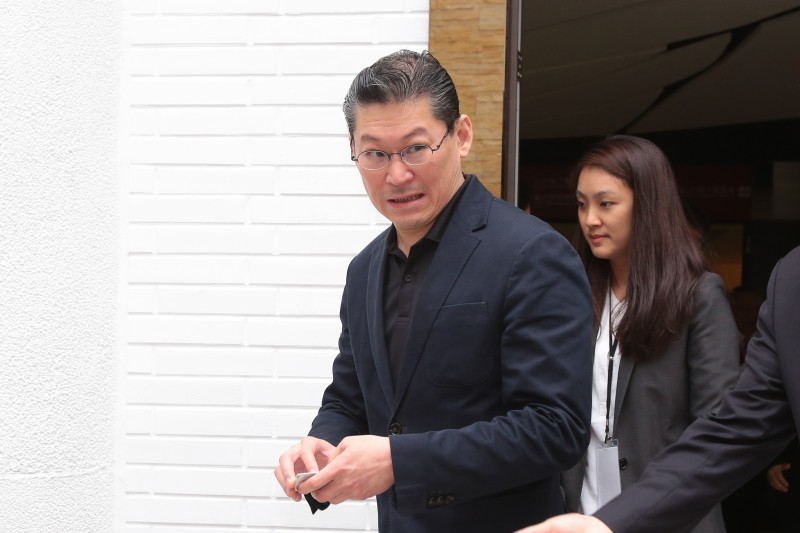 20190510-宏泰機構執行常董兼宏泰建設總經理林鴻南10日出席「堉璘獎學金-臺灣大學」簽約記者會。（顏麟宇攝）