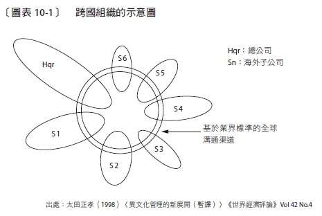跨國組織的示意圖 跨國組織的示意圖