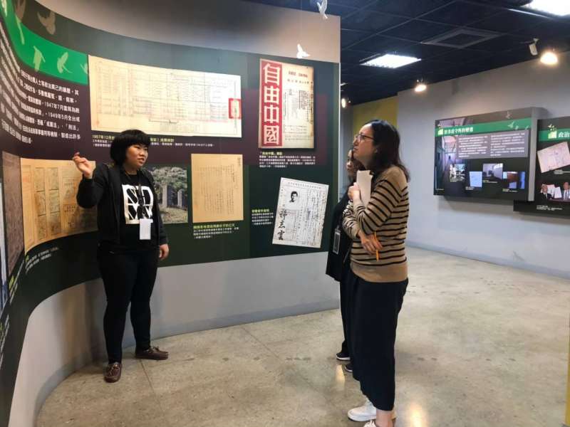 20190615-國家人權博物館景美人權園區胡鈞怡(左)。(林艾提供) 20190615-國家人權博物館景美人權園區胡鈞怡(左)。(林艾提供)