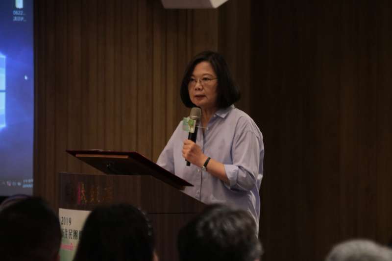 總統蔡英文22日出席民進黨中央主辦的新住民培力營隊開幕式。(民進黨中央提供) 總統蔡英文22日出席民進黨中央主辦的新住民培力營隊開幕式。(民進黨中央提供)