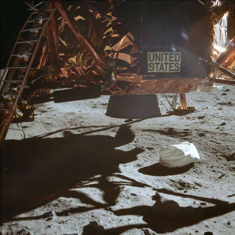 1969年7月20日,阿波羅11號登月任務,登月艙降落在月球表面(AP) 1969年7月20日,阿波羅11號登月任務,登月艙降落在月球表面(AP)