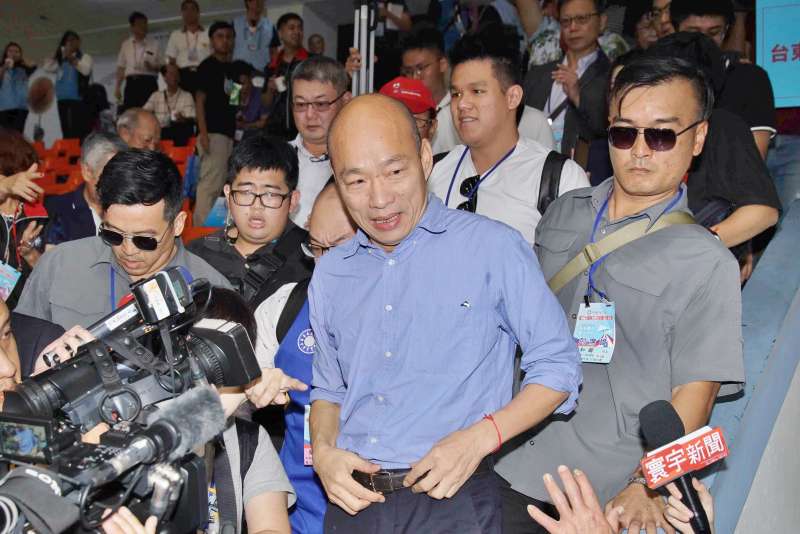20190728-國民黨全代會,高雄市長韓國瑜進場。(盧逸峰攝) 20190728-國民黨全代會,高雄市長韓國瑜進場。(盧逸峰攝)