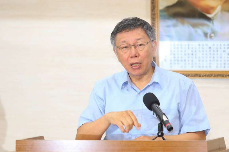 20190801-台北市長柯文哲1日針對組黨事宜接受媒體聯訪。（顏麟宇攝）