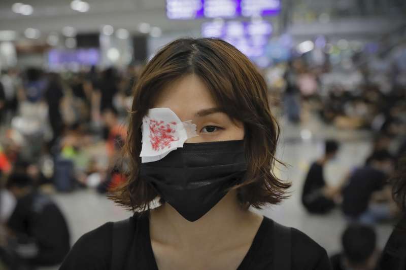 反送中抗議延燒,香港機場12日緊急關閉所有航線,13日已逐漸恢復。(AP) 反送中抗議延燒,香港機場12日緊急關閉所有航線,13日已逐漸恢復。(AP)