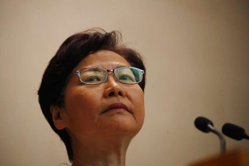 香港特首林鄭月娥。(美聯社) 香港特首林鄭月娥。(美聯社)