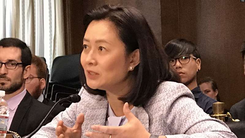 美國維吉尼亞大學講師及香港中文大學教授林夏如2019年9月4日參加美中經濟與安全審查委員會2019年美中關係聽證會(美國之音鍾辰芳拍攝) 美國維吉尼亞大學講師及香港中文大學教授林夏如2019年9月4日參加美中經濟與安全審查委員會2019年美中關係聽證會(美國之音鍾辰芳拍攝)