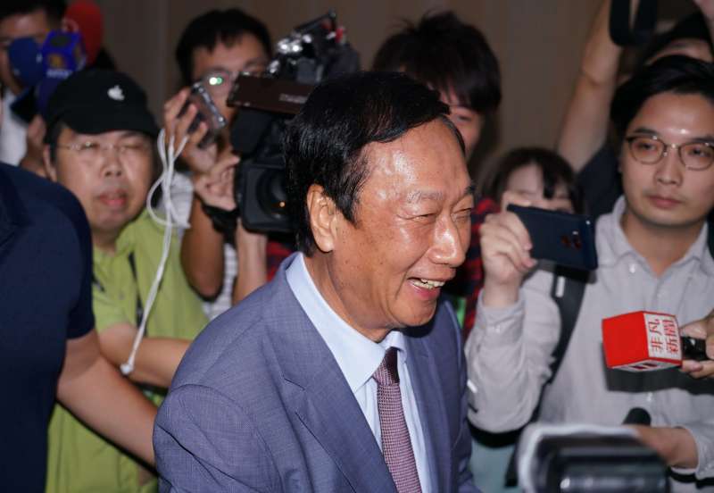 20191003-鴻海創辦人郭台銘出席玉山科技年會。(盧逸峰攝) 20191003-鴻海創辦人郭台銘出席玉山科技年會。(盧逸峰攝)
