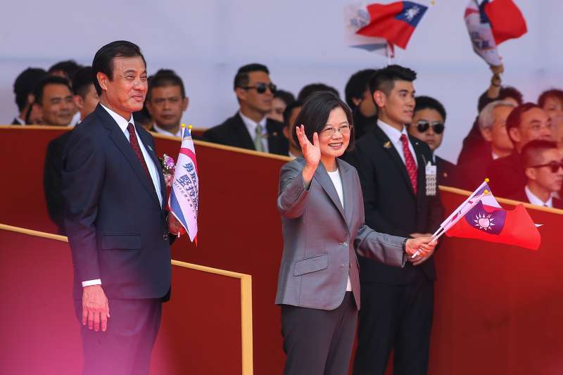 20191010-總統蔡英文10日出席中華民國108年國慶大會。(顏麟宇攝) 20191010-總統蔡英文10日出席中華民國108年國慶大會。(顏麟宇攝)