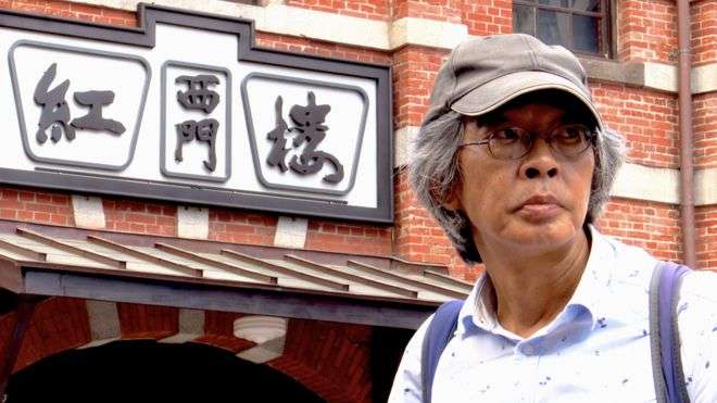 林榮基在西門町接受「BBC News中文」專訪。(截自BBC News中文) 林榮基在西門町接受「BBC News中文」專訪。(截自BBC News中文)
