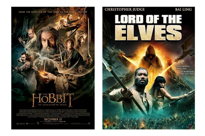 鬧上法院的哈比人電影,連封面都超像。(圖/IMDb) 鬧上法院的哈比人電影,連封面都超像。(圖/IMDb)