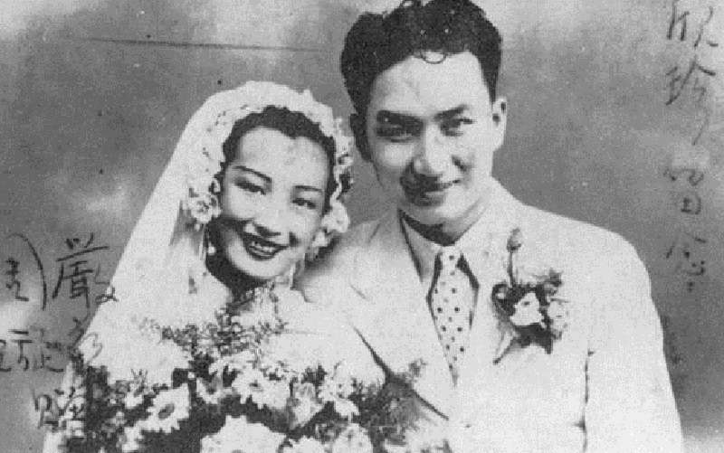 周璇與嚴華結婚照(1938年)（取自維基百科）