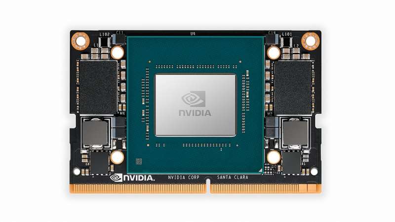 NVIDIA Jetson Xavier NX 全球尺寸最小 的邊緣 AI 超級電腦。(圖/世紀奧美公關提供) NVIDIA Jetson Xavier NX 全球尺寸最小 的邊緣 AI 超級電腦。(圖/世紀奧美公關提供)