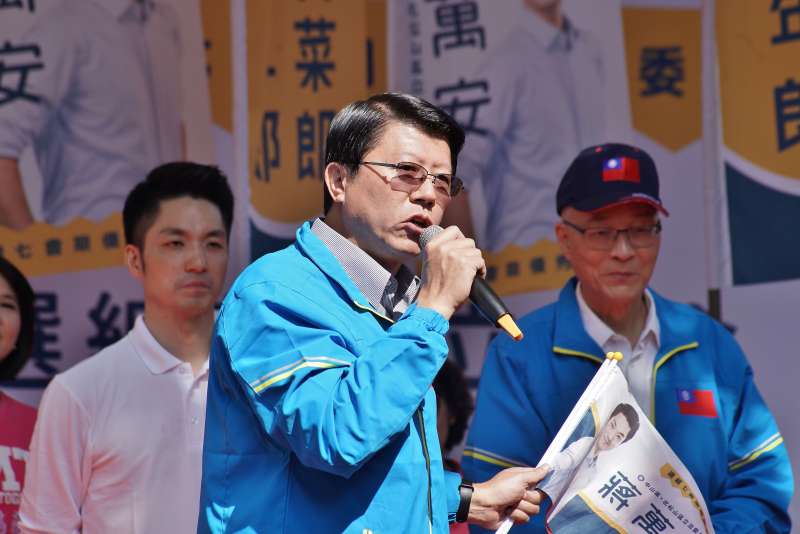 20191117-台南市議員謝龍介17日主持立委蔣萬安競選總部成立大會。(盧逸峰攝) 20191117-台南市議員謝龍介17日主持立委蔣萬安競選總部成立大會。(盧逸峰攝)