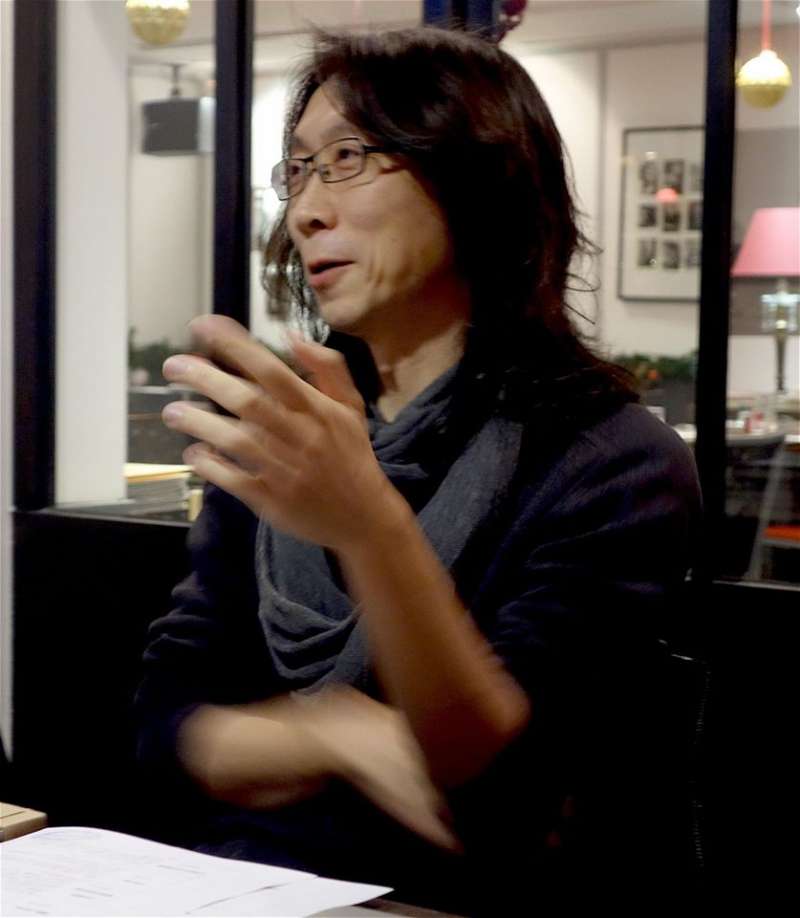20191119-而2個孩子的爸爸、法文翻譯者尉遲秀。(取自台灣法語譯者協會臉書) 20191119-而2個孩子的爸爸、法文翻譯者尉遲秀。(取自台灣法語譯者協會臉書)