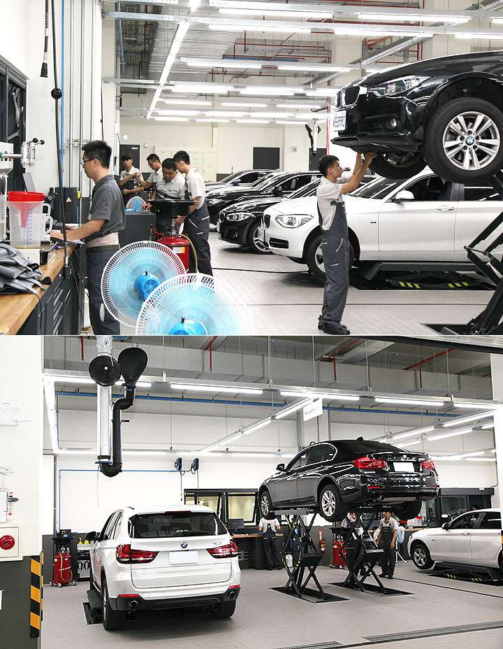 BMW 車系不斷擴展,因此展示中心與維修廠的規模都必須大幅提升。(圖片取自u-car) BMW 車系不斷擴展,因此展示中心與維修廠的規模都必須大幅提升。(圖片取自u-car)