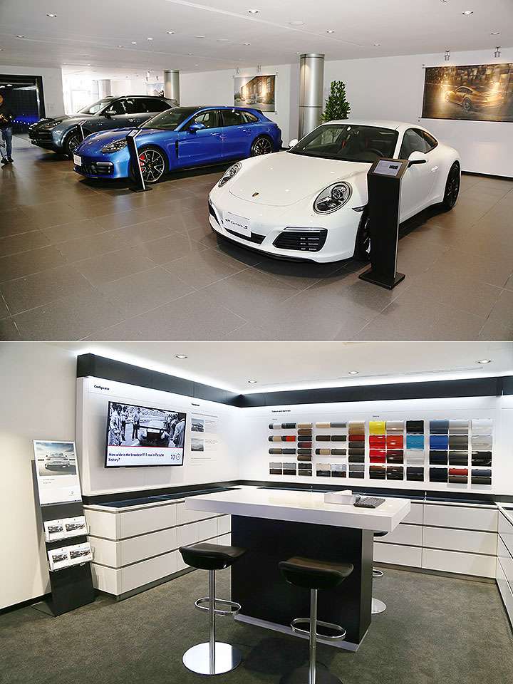 Porsche 車系擴展，展示中心裝潢等級不斷提升，展示面積與服務能量需求亦持續成長。(圖片取自u-car)