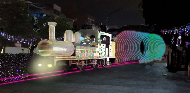 點燈將持續到元宵節或延長至西洋情人節為止。(圖/新北市淡水區公所提供) 點燈將持續到元宵節或延長至西洋情人節為止。(圖/新北市淡水區公所提供)