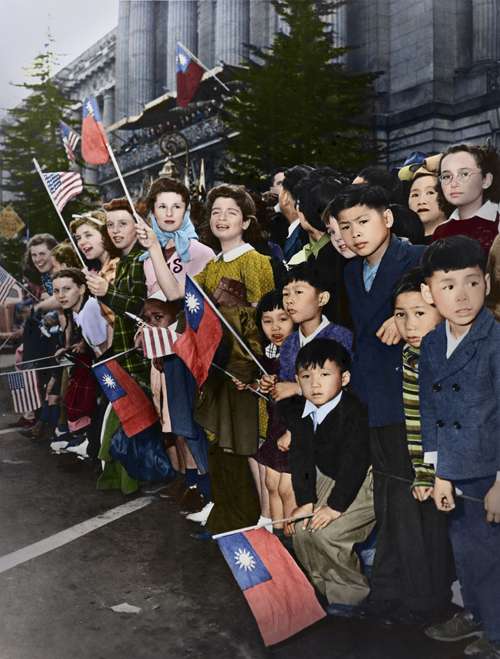 10. 舊金山的中美兩國國旗 10. 舊金山的中美兩國國旗