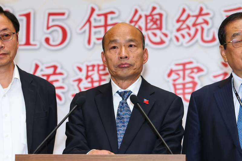 20191225-國民黨總統候選人韓國瑜25日於總統候選人政見發表會後,接受媒體聯訪。(顏麟宇攝) 20191225-國民黨總統候選人韓國瑜25日於總統候選人政見發表會後,接受媒體聯訪。(顏麟宇攝)