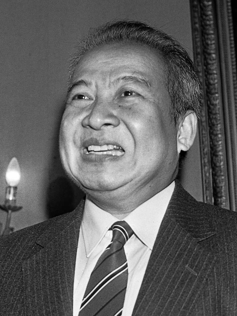 柬埔寨前元首施亞努(圖片取自維基百科) 柬埔寨前元首施亞努(圖片取自維基百科)