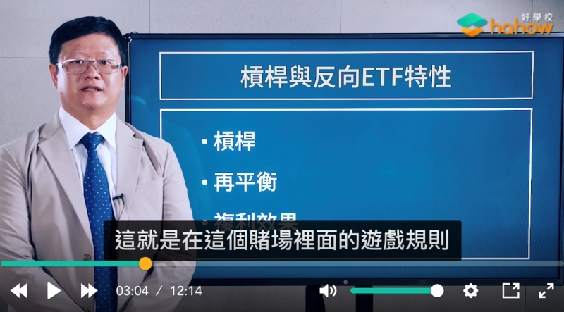 李柏鋒提醒槓桿、反向型ETF投資風險(圖片來源:《ETF 投資全球:帶你量身打造專屬資產配置》) 李柏鋒提醒槓桿、反向型ETF投資風險(圖片來源:《ETF 投資全球:帶你量身打造專屬資產配置》)